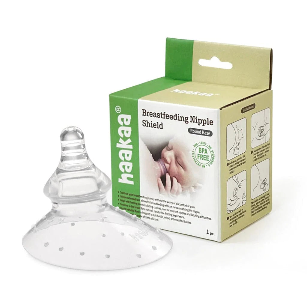 Haakaa Silicone Breastfeeding Nipple Shield with Orthodontic Nipple, 1 PK