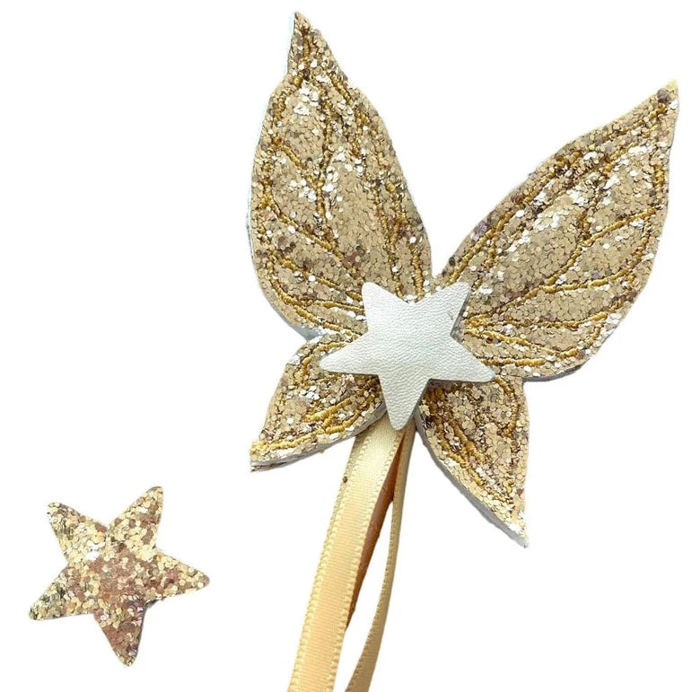 Butterfly Wands vegan Leather reversible Glitter Gold Three Tots Adoreu Baby Shop Launceston Tasmania