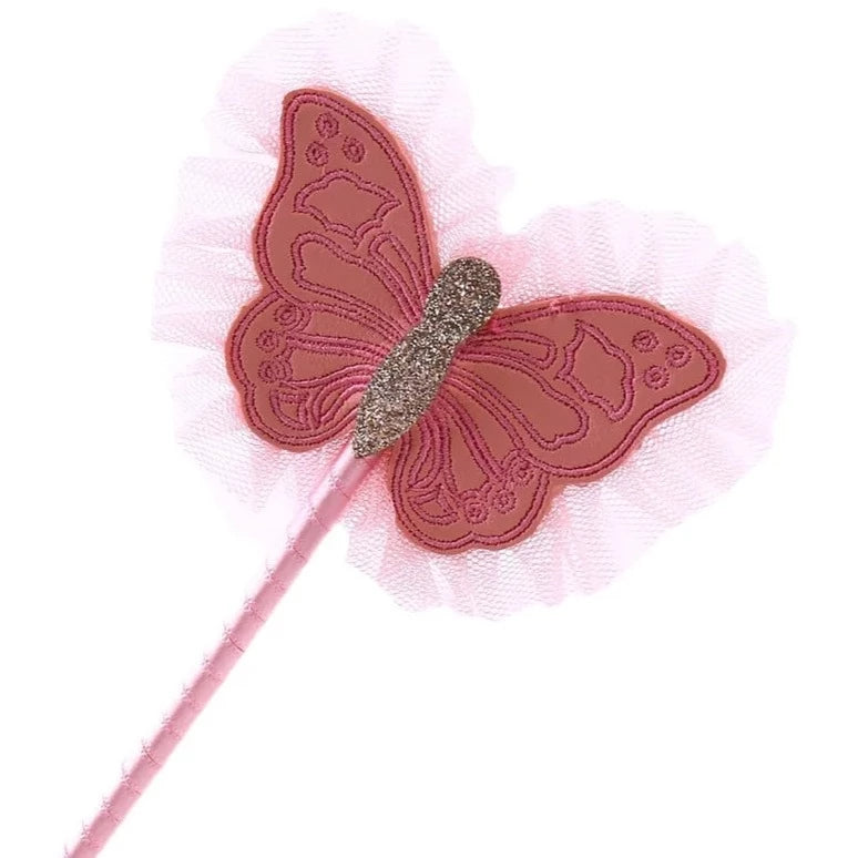 Butterfly Wands Vegan Leather Pink Glitter Three Tots Adoreu Baby Shop Launceston Tasmania