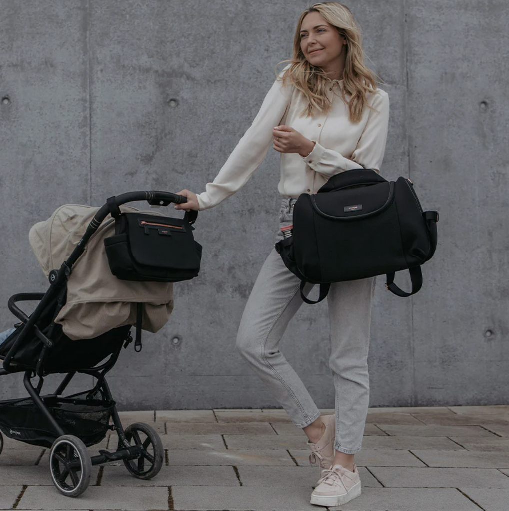 Storksak  Stroller Organiser Luxe - Grey, Shop online at Eggs