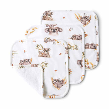 Koala Organic Wash Cloths 3 Pack Adoreu Baby Shop Launceston Tasmania Snuggle Hunny